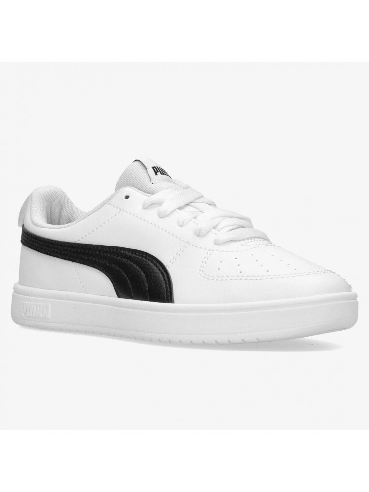 deportiva puma Classic JR en blanco con detalle en negro, para cole con cordones