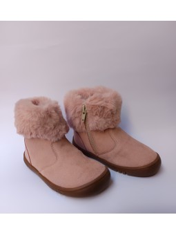 Bota respectuosa Pirufin 194 SUEDE Rose, per a nena. Talla 20-26.